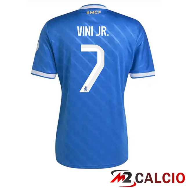 Maglie Calcio Real Madrid (Vini Jr. 7) Terza Blu 2025/2026