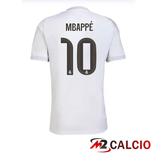Maglie Calcio Real Madrid (Mbappé 10) Prima Bianco 2025/2026