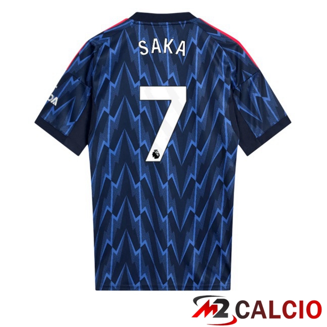 Maglie Calcio Arsenal (SAKA 7) Seconda Blu Reale 2025/2026