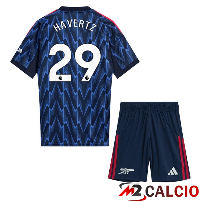 Maglie Calcio Arsenal (HAVERTZ 29) Bambino Seconda Blu Reale 2025/2026