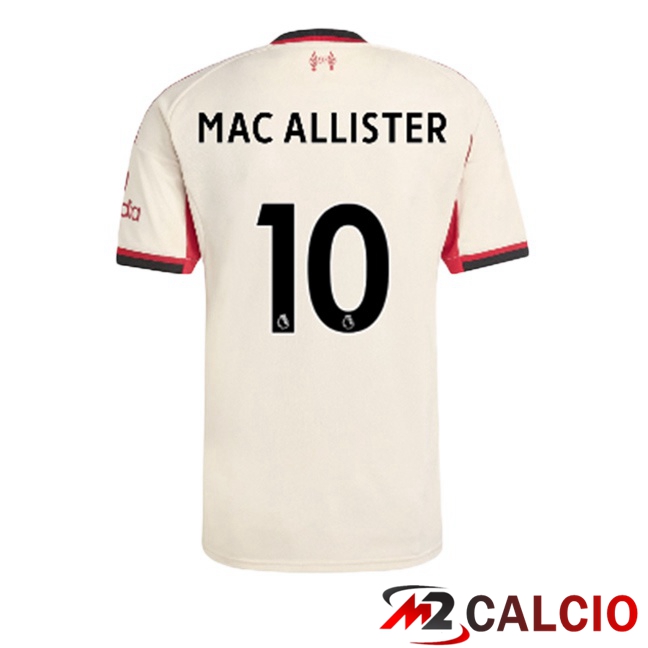Maglie Calcio FC Liverpool (MAC ALLISTER 10) Seconda Giallo 2025/2026