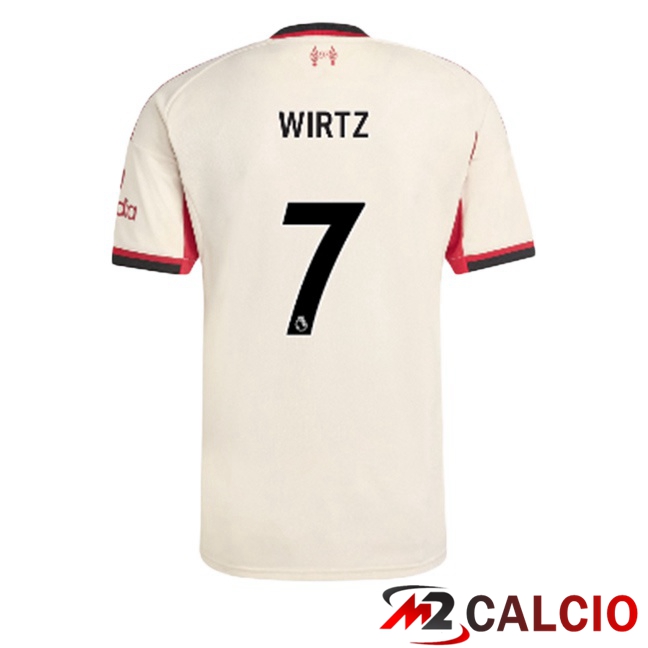 Maglie Calcio FC Liverpool (WIRTZ 7) Seconda Giallo 2025/2026