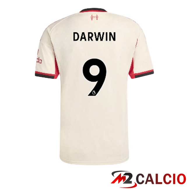 Maglie Calcio FC Liverpool (DARWIN 9) Seconda Giallo 2025/2026