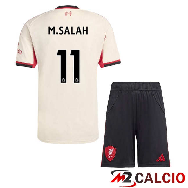 Maglie Calcio FC Liverpool (M.SALAH 11) Bambino Seconda Giallo 2025/2026