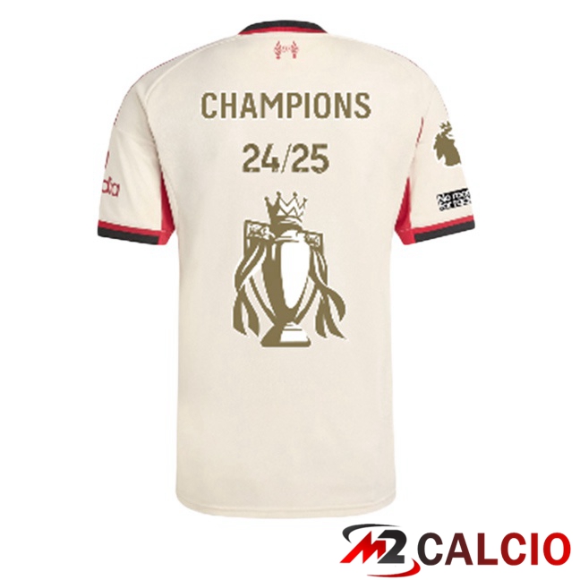Maglie Calcio FC Liverpool Champions Edizione Speciale Seconda Giallo 2025/2026