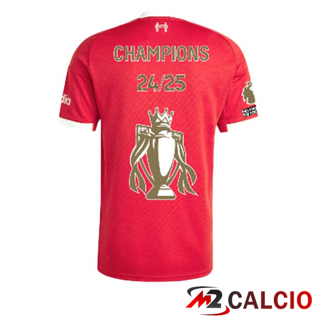 Maglie Calcio FC Liverpool Champions Edizione Speciale Prima Rosso 2025/2026