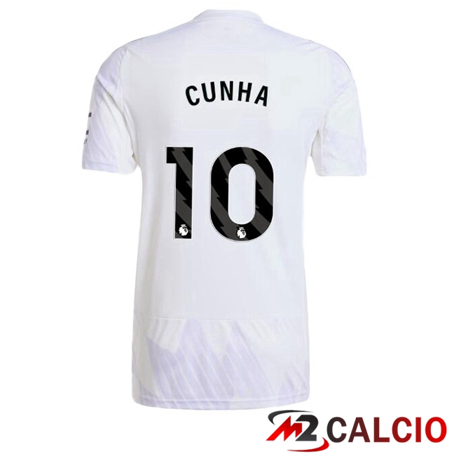 Maglie Calcio Manchester United (CUNHA 10) Seconda Bianco 2025/2026