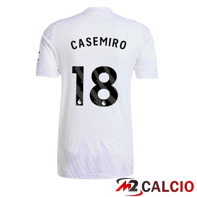 Maglie Calcio Manchester United (CASEMIRO 18) Seconda Bianco 2025/2026