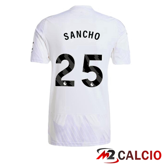 Maglie Calcio Manchester United (SANCHO 25) Seconda Bianco 2025/2026