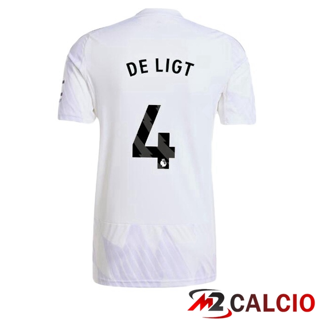 Maglie Calcio Manchester United (DE LIGT 4) Seconda Bianco 2025/2026