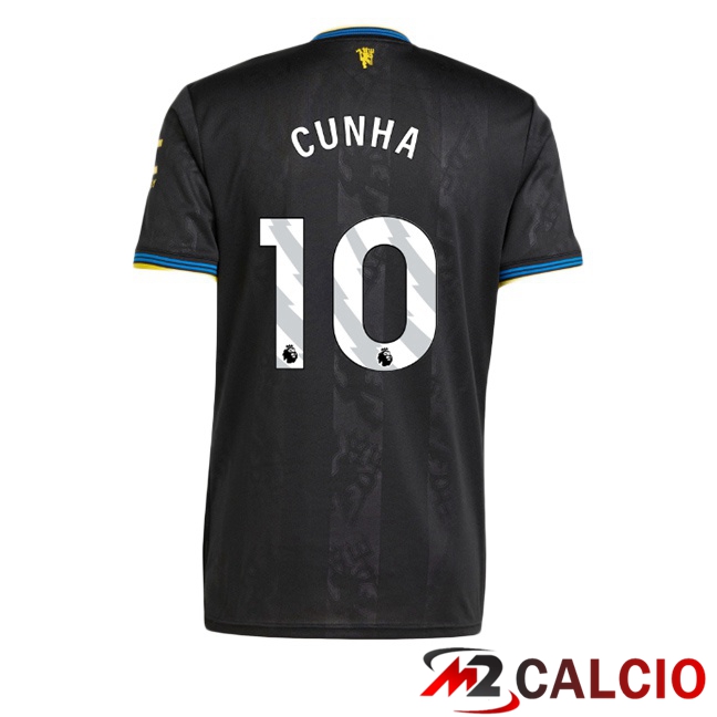 Maglie Calcio Manchester United (CUNHA 10) Terza Nero 2025/2026