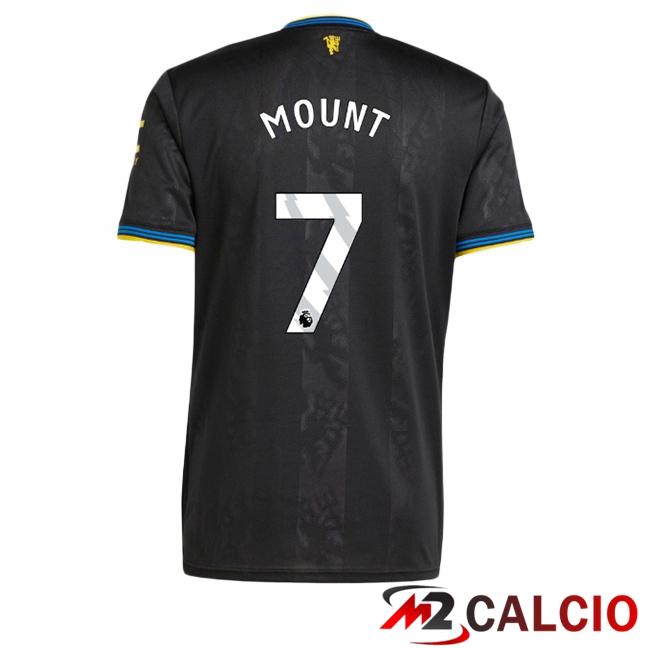 Maglie Calcio Manchester United (MOUNT 7) Terza Nero 2025/2026