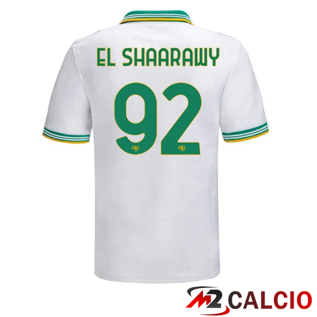 Maglie Calcio AS Roma (EL SHAARAWY 92) Terza Bianco 2025/2026  Maglie Calcio AS Roma (EL SHAARAWY 92) Terza Bianco 2025/2026