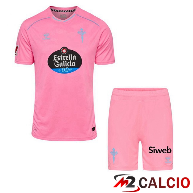 Maglie Calcio Celta Vigo Bambino Terza Rosa 2025/2026