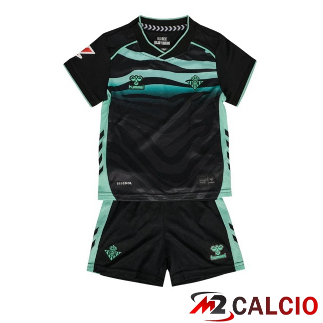 Maglie Calcio Real Betis Bambino Terza Nero 2025/2026