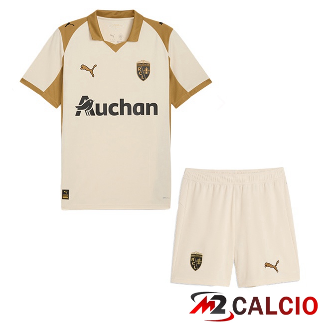 Maglie Calcio RC Lens Bambino Terza Giallo 2025/2026