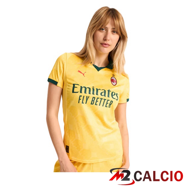 Maglie Calcio AC Milan Donna Terza Giallo 2025/2026