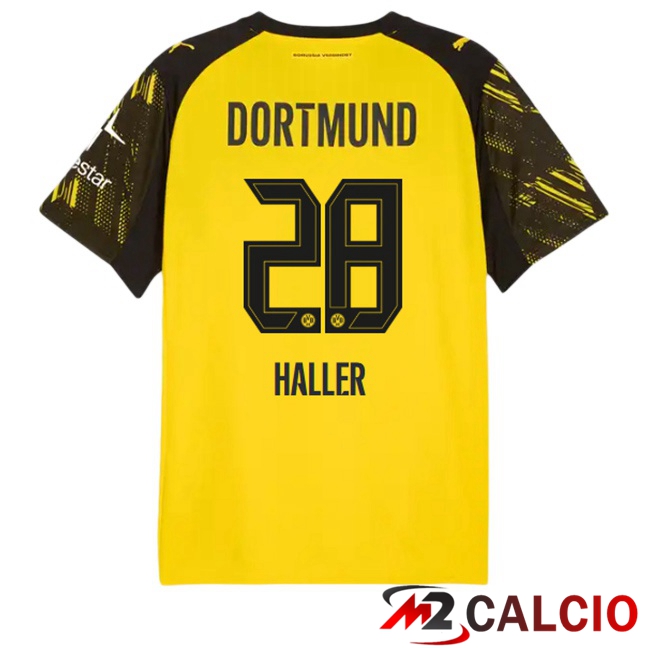 Maglie Calcio Dortmund BVB (Haller 28) Prima Giallo 2025/2026