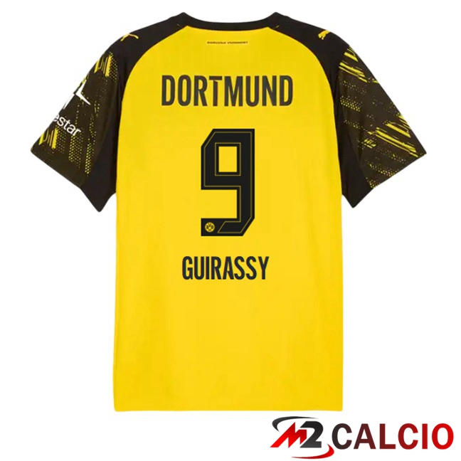 Maglie Calcio Dortmund BVB (Guirassy 9) Prima Giallo 2025/2026