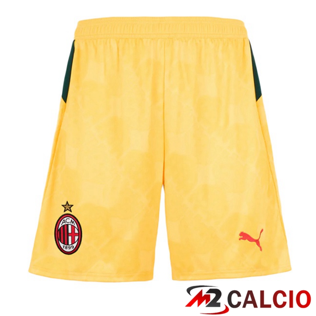 Pantaloncini Calcio AC Milan Terza Giallo 2025/2026