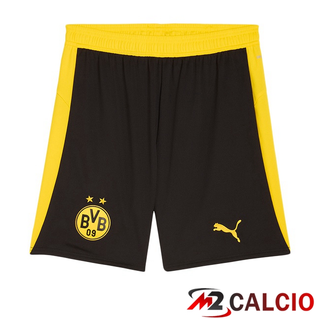 Pantaloncini Calcio Dortmund BVB Prima Nero Giallo 2025/2026