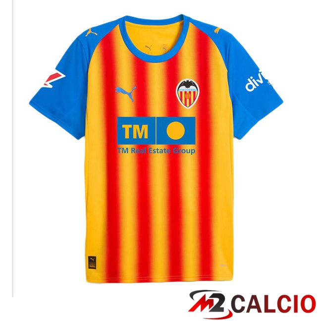 Maglie Calcio Valencia CF Terza Giallo Rosso 2025/2026