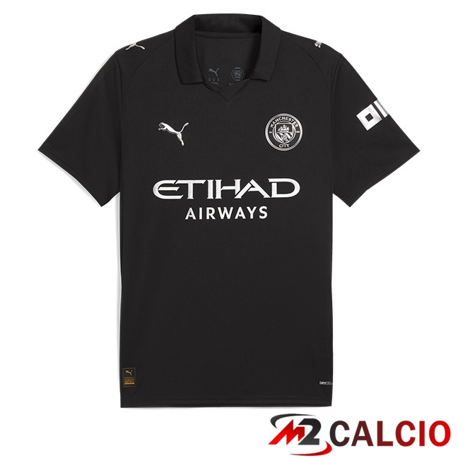 Maglie Calcio Manchester City Seconda Nero 2025/2026