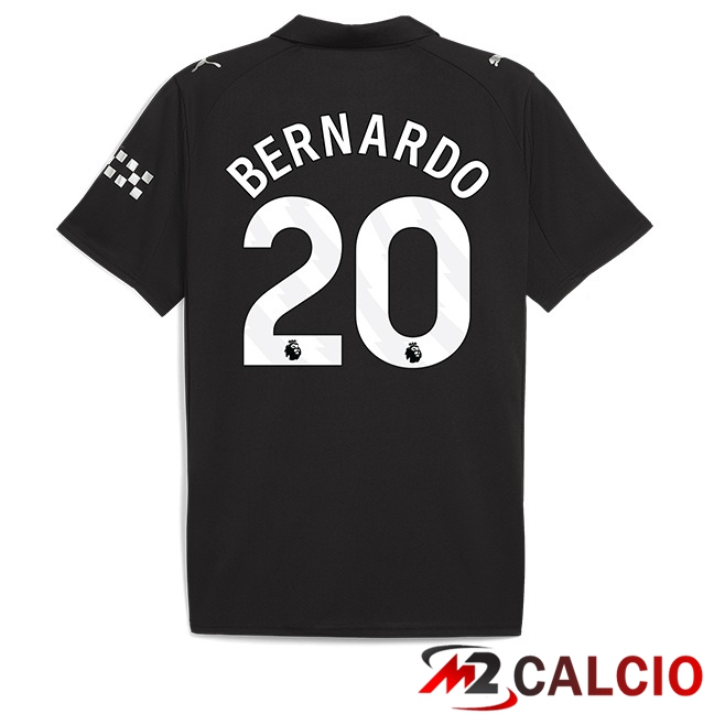 Maglie Calcio Manchester City (Bernardo Silva 20) Seconda Nero 2025/2026