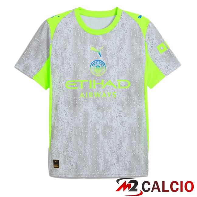 Maglie Calcio Manchester City Terza Grigio Verde 2025/2026