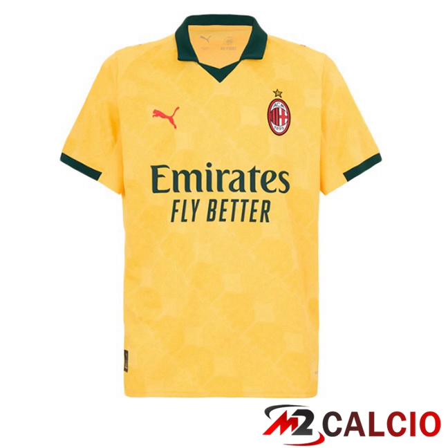Maglie Calcio AC Milan Terza Giallo 2025/2026