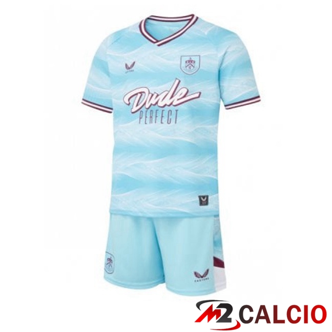 Maglie Calcio Burnley Bambino Seconda Blu 2025/2026