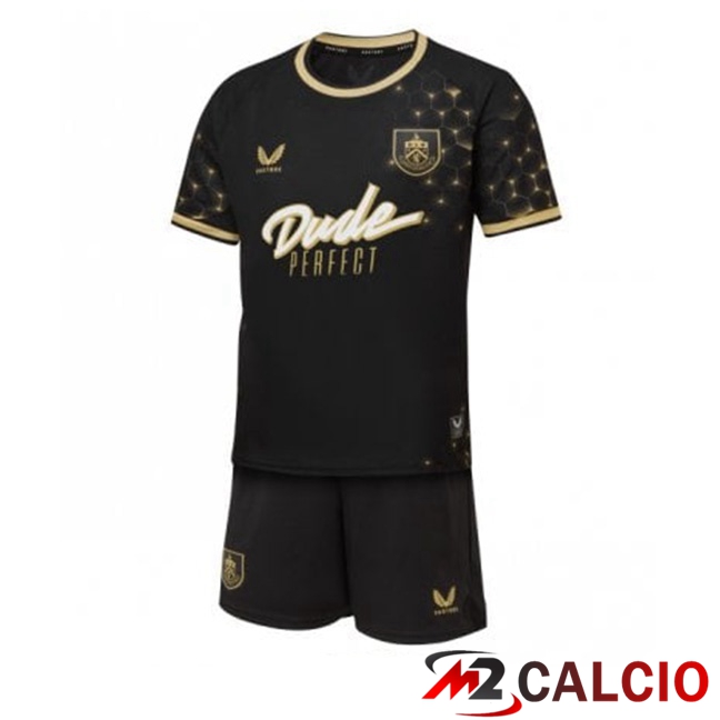 Maglie Calcio Burnley Bambino Terza Nero 2025/2026