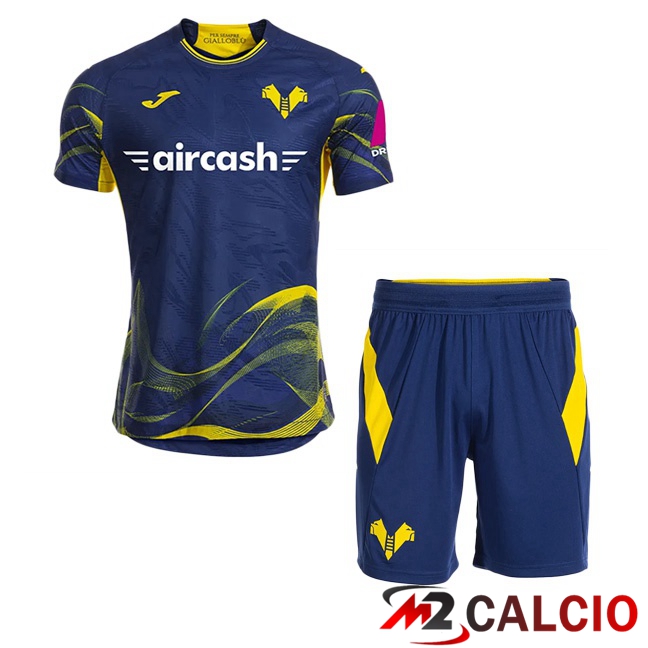 Maglie Calcio Hellas Verone Bambino Prima Blu Reale 2025/2026