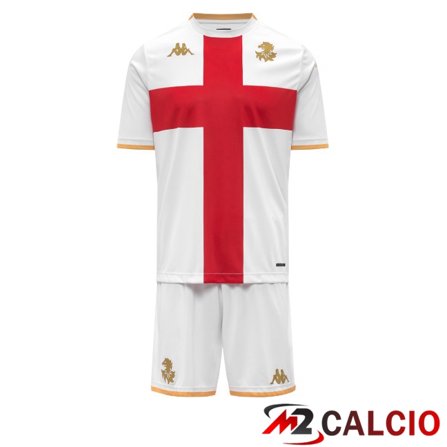 Maglie Calcio Genoa CFC Bambino Seconda Bianco 2025/2026