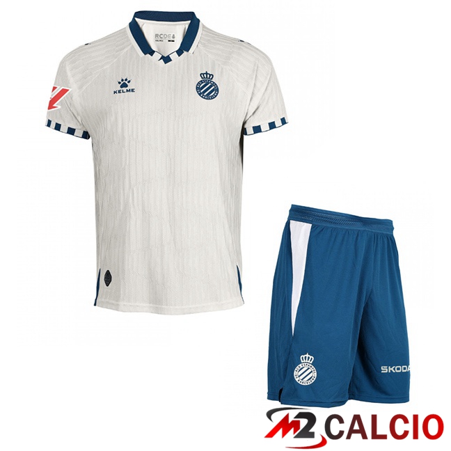 Maglie Calcio RCD Espanyol Bambino Seconda Bianco 2025/2026