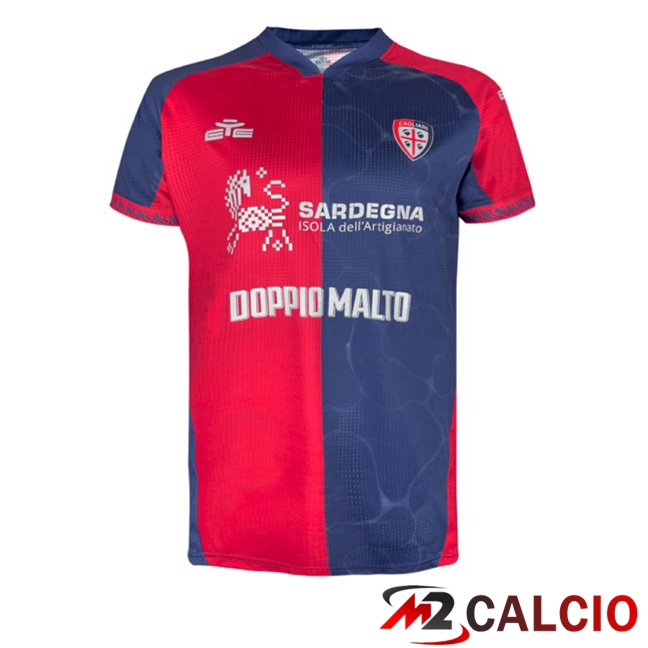 Maglie Calcio Cagliari Calcio Prima Blu Rosso 2025/2026