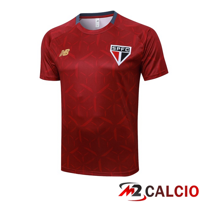 T Shirt Allenamento Sao Paulo FC Rosso 2025/2026