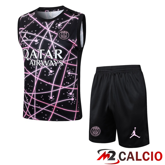 Canotta Allenamento Jordan Paris PSG + Pantaloncini Nero 2025/2026