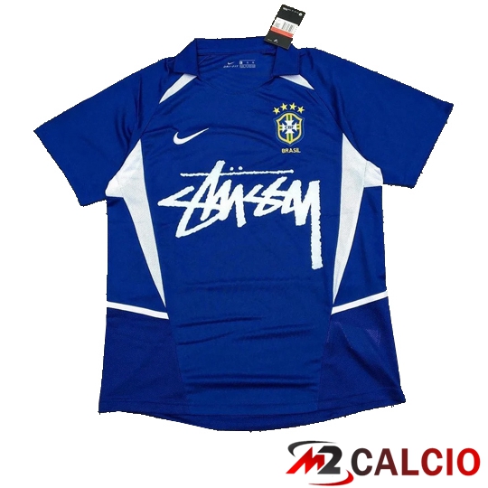 Maglie Calcio Brasile x Stussy Retro Seconda 2002