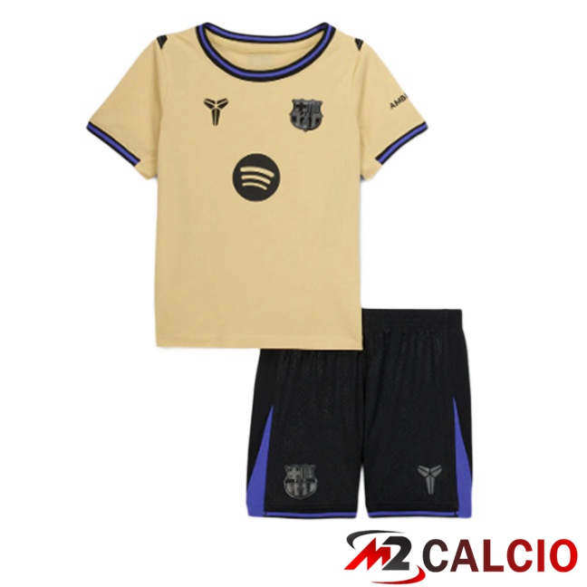 Maglie Calcio FC Barcellona Bambino Seconda Giallo 2025/2026