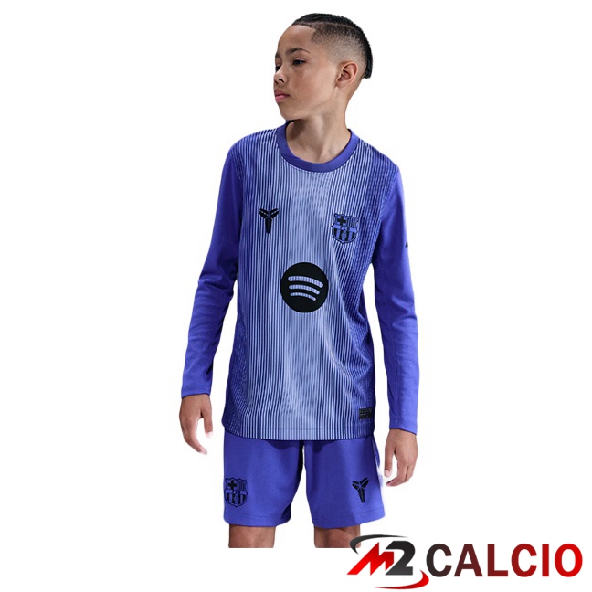 Maglie Calcio FC Barcellona Bambino Portiere Manica Lunga Viola 2025/2026