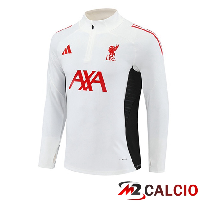Felpa Allenamento FC Liverpool Bianco 2025/2026