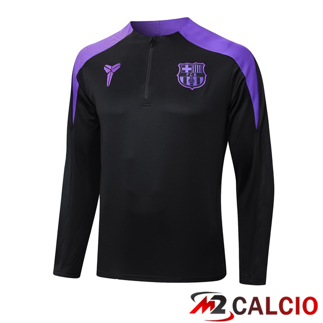 Felpa Allenamento FC Barcellona Nero Viola 2025/2026