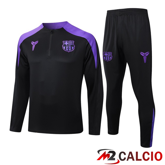 Insieme Tuta Calcio FC Barcellona Nero Viola 2025/2026