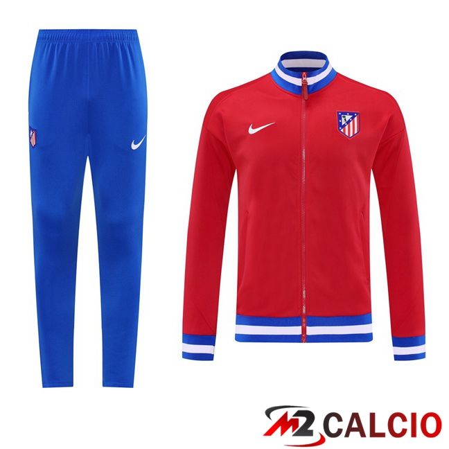 Insieme Tuta Calcio - Giacca Atletico Madrid Rosso 2025/2026