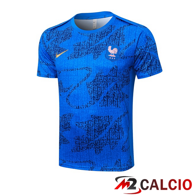 T Shirt Allenamento Francia Blu 2025/2026