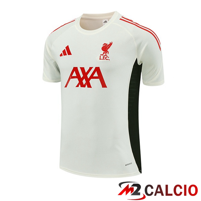 T Shirt Allenamento FC Liverpool Bianco 2025/2026