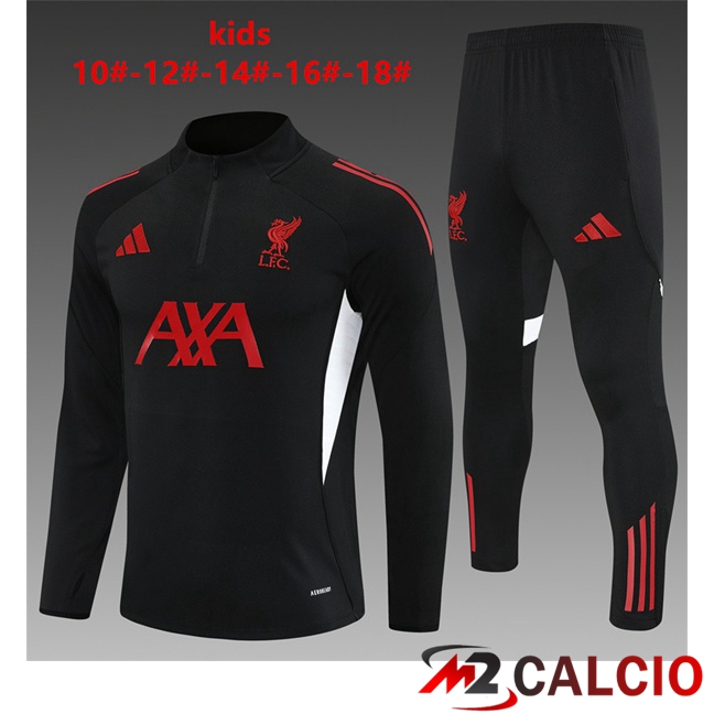 Insieme Tuta Calcio FC Liverpool Bambino Nero 2025/2026
