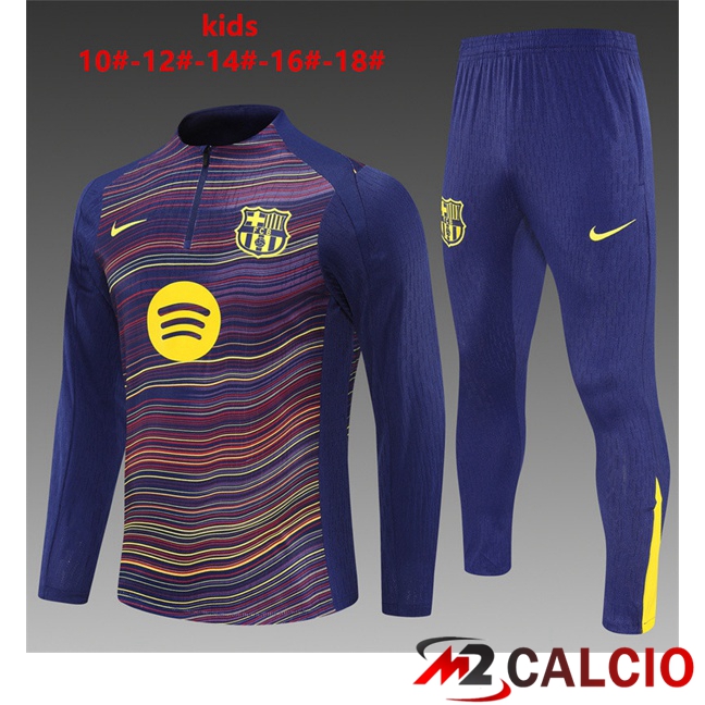 Insieme Tuta Calcio FC Barcellona Bambino Blu Reale 2025/2026