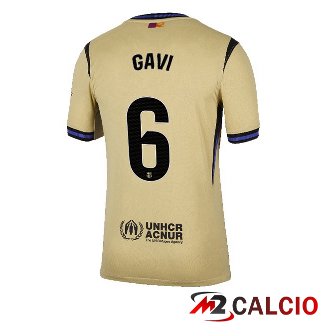 Maglie Calcio FC Barcellona (GAVI 6) Seconda Giallo 2025/2026